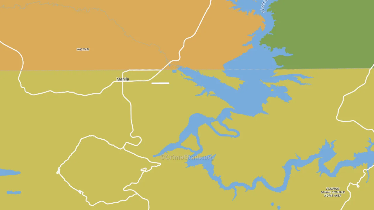Daggett County, UT Map of Vehicle Theft Rates