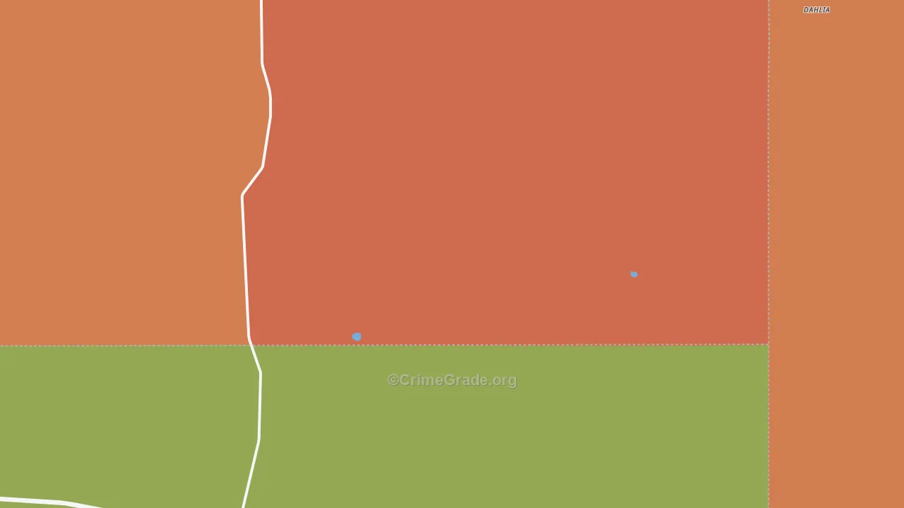 Dahlia, NM Map of Vehicle Theft Rates