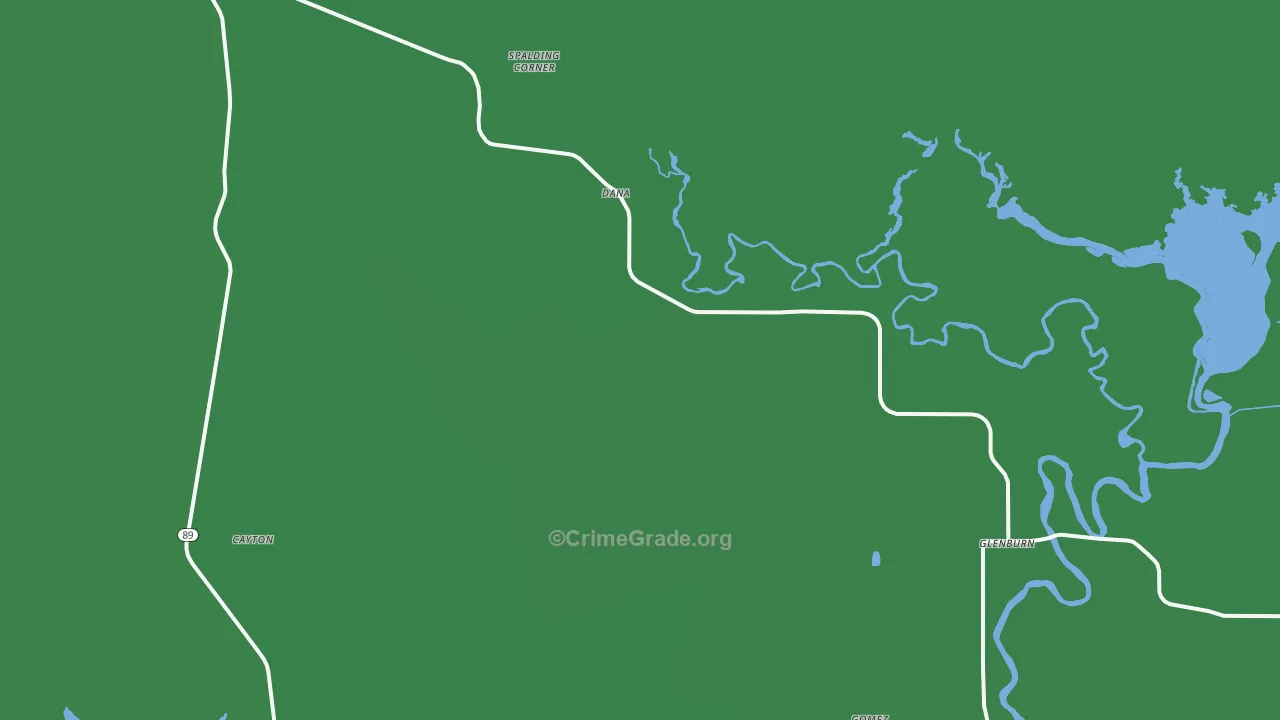 Dana, CA Map of Vehicle Theft Rates