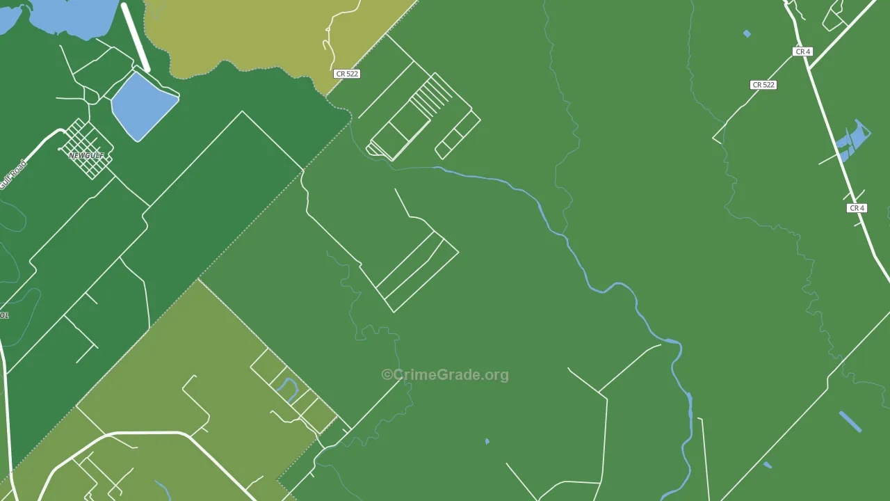 Danciger, TX Map of Vehicle Theft Rates