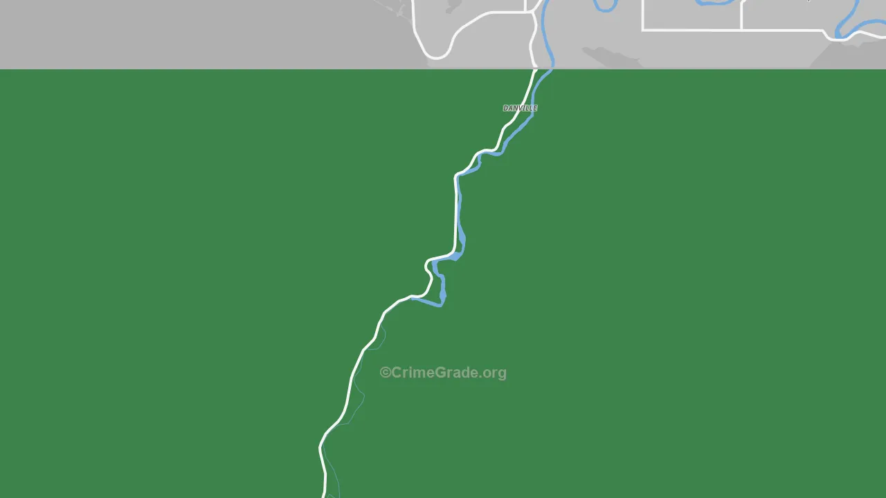 Danville, WA Map of Vehicle Theft Rates