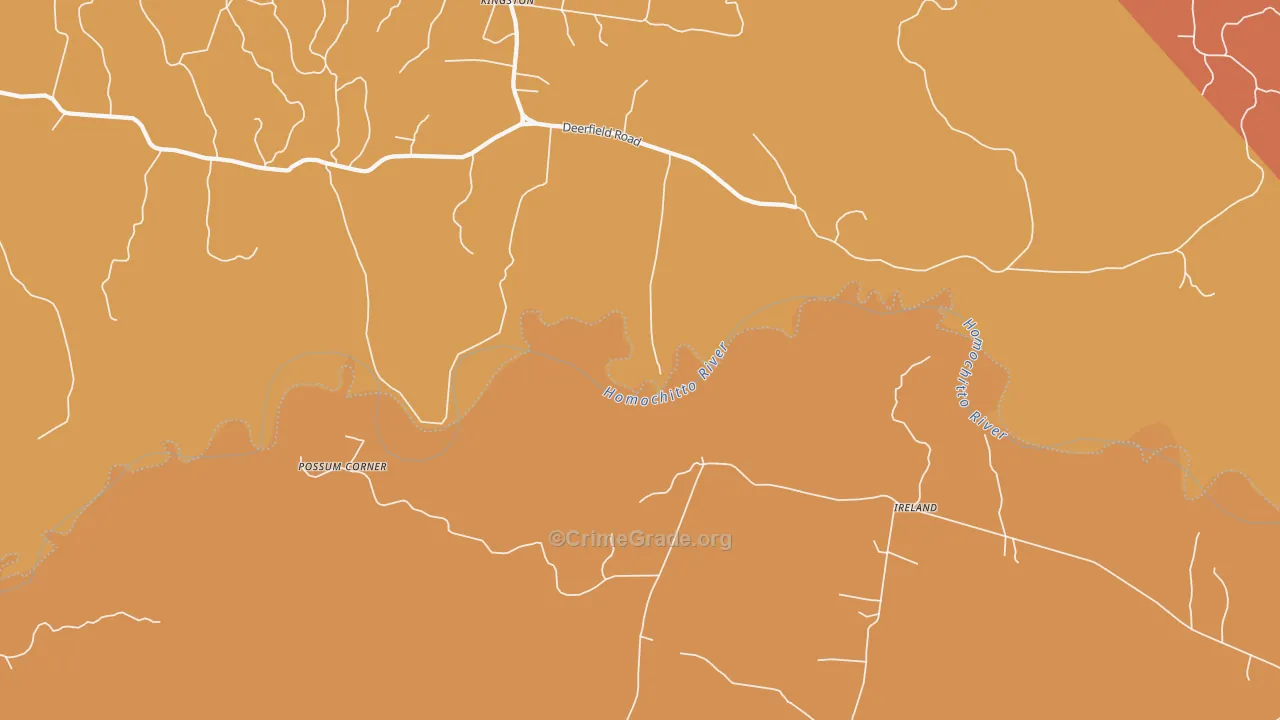 Darrington, MS Map of Vehicle Theft Rates