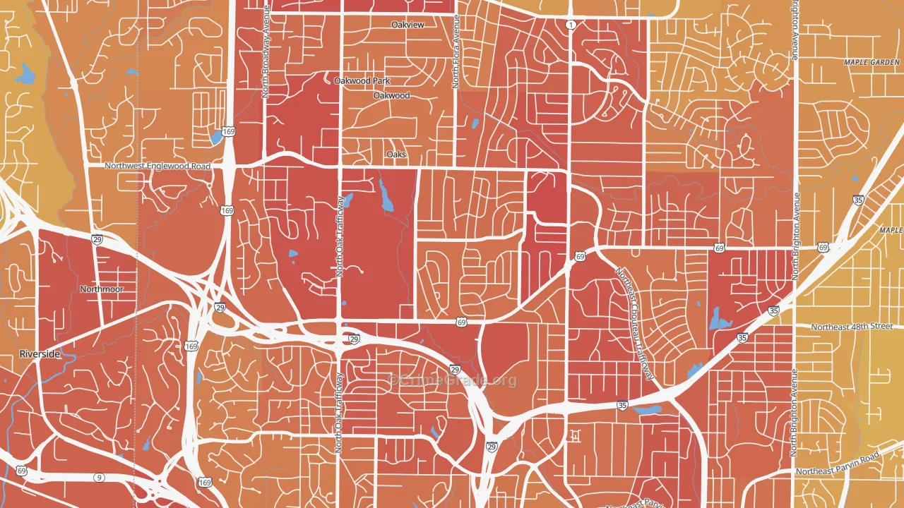 Davidson, Kansas City, MO Map of Vehicle Theft Rates