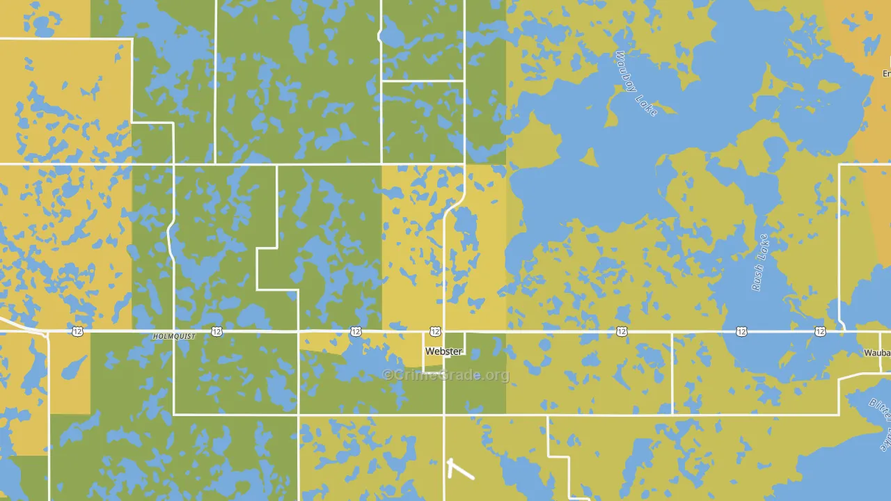 Day County, SD Map of Vehicle Theft Rates