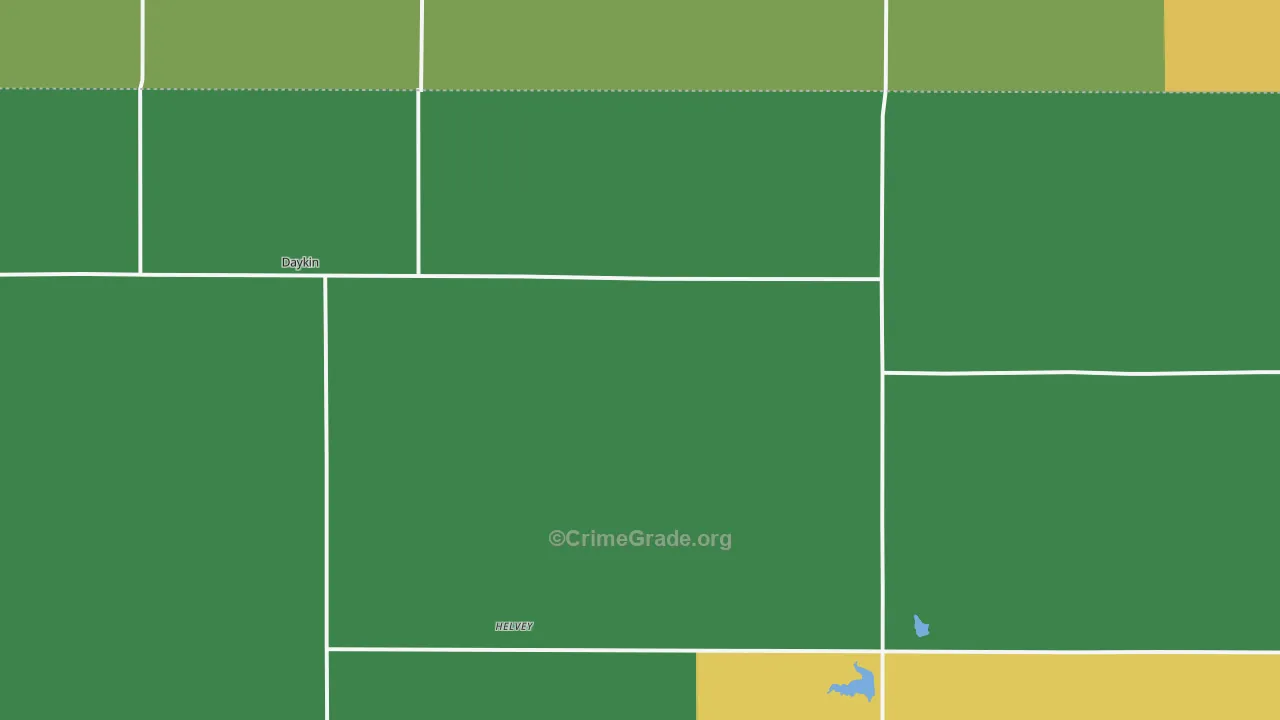 Daykin, NE Map of Vehicle Theft Rates