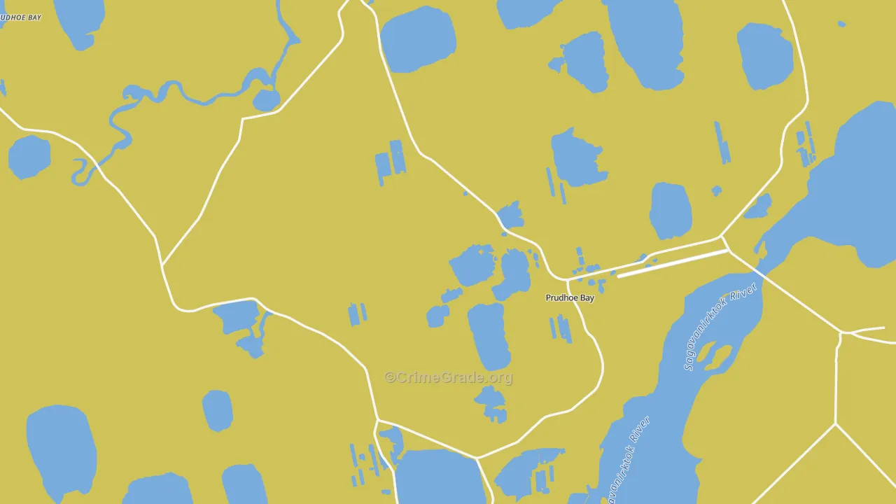 Deadhorse, AK Map of Vehicle Theft Rates