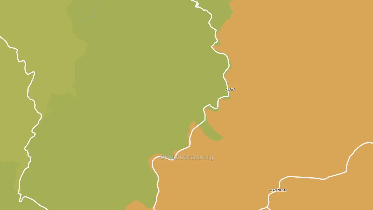 Deadwood, OR Map of Vehicle Theft Rates