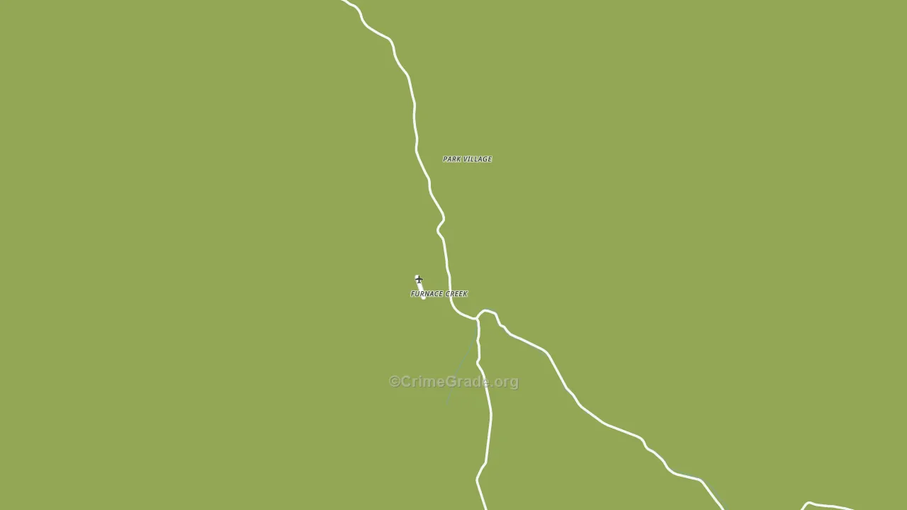 Death Valley, CA Map of Vehicle Theft Rates