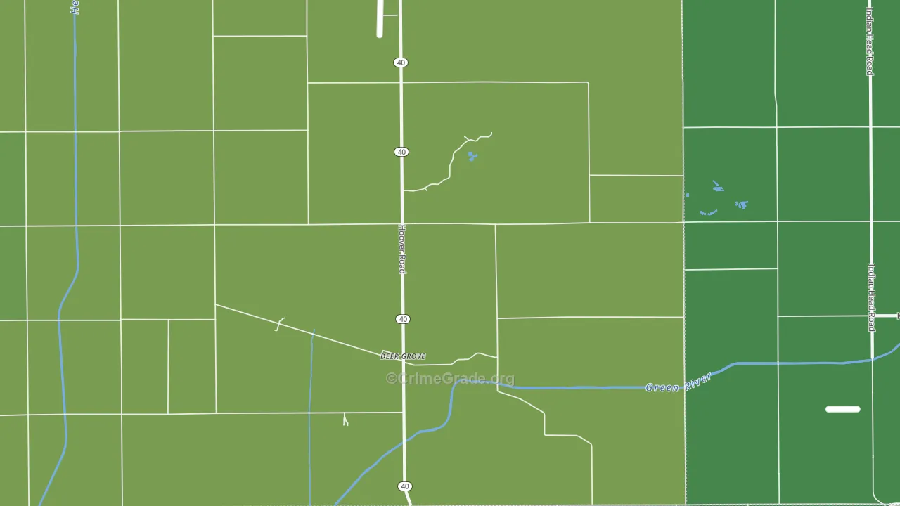 Deer Grove, IL Map of Vehicle Theft Rates