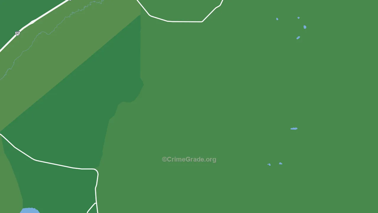 Deeth, NV Map of Vehicle Theft Rates