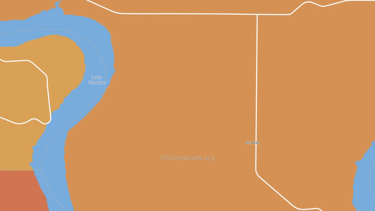 DeGrey, SD Map of Vehicle Theft Rates
