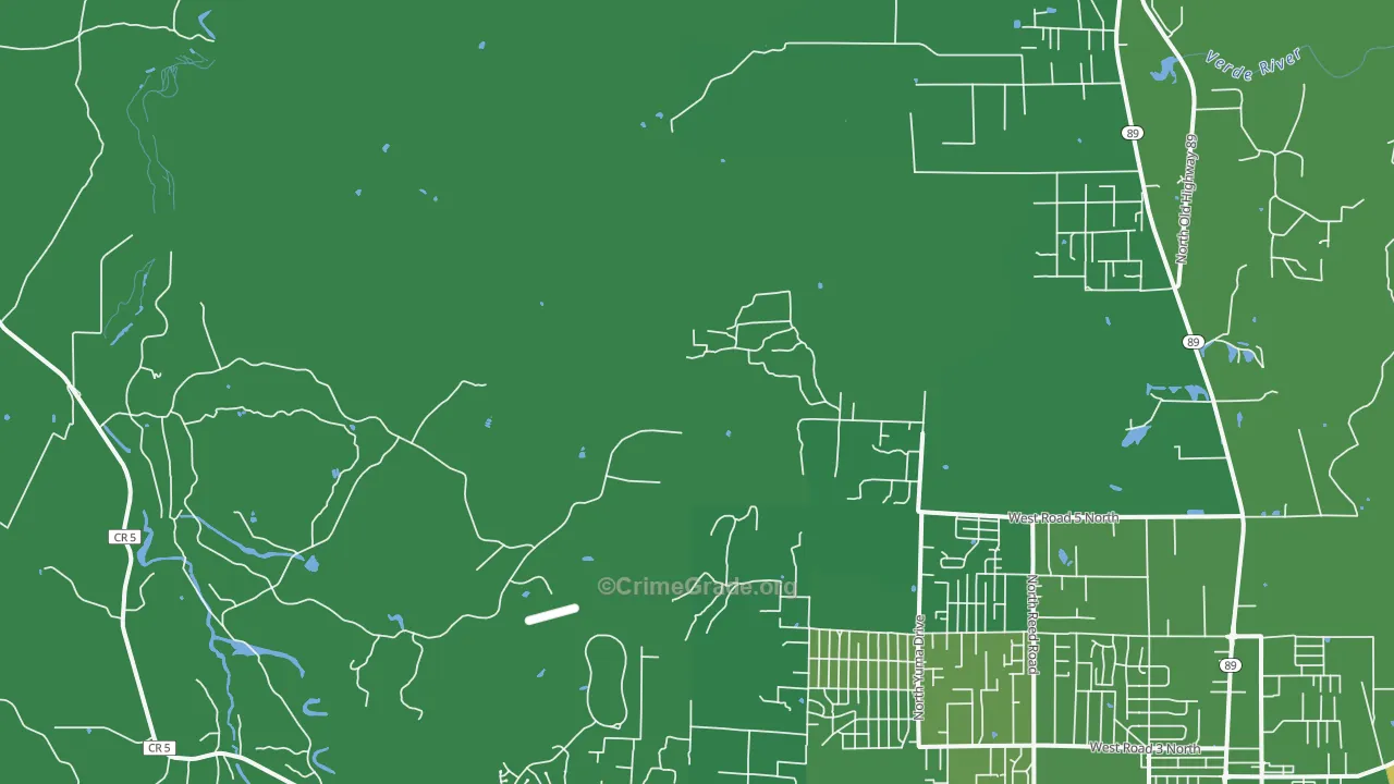Del Rio, AZ Map of Vehicle Theft Rates