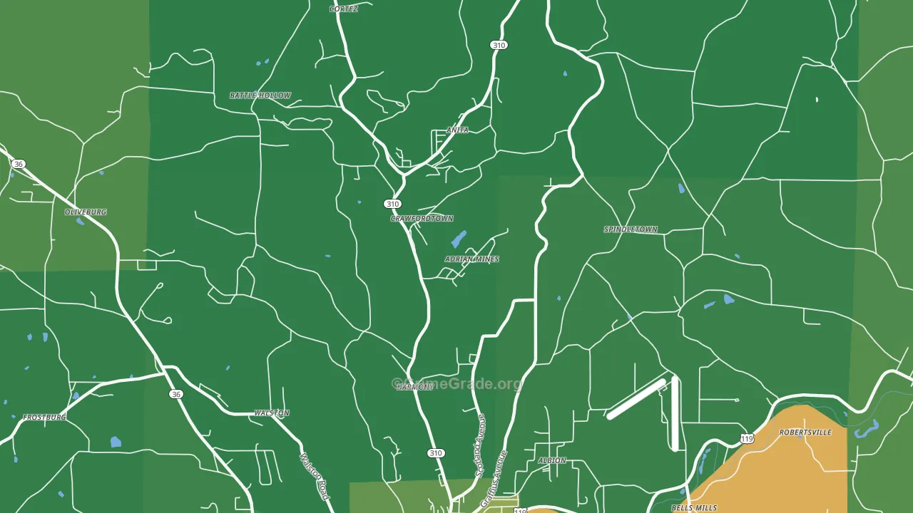 DeLancey, PA Map of Vehicle Theft Rates
