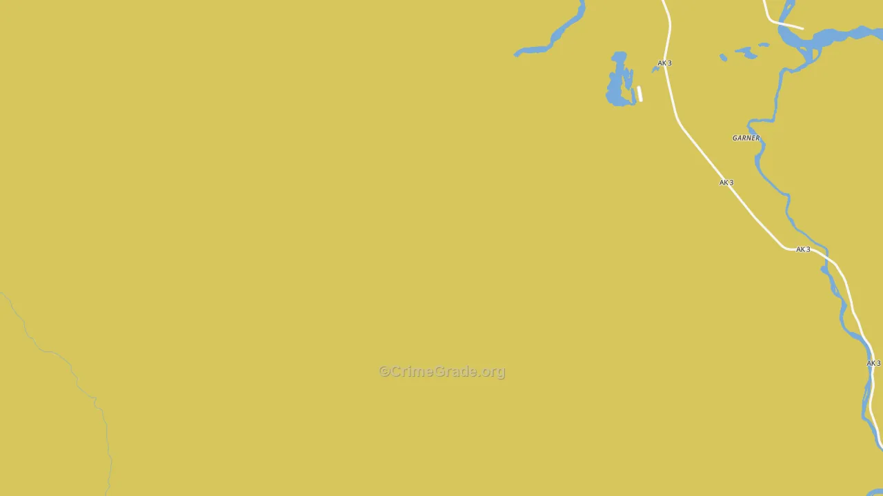Denali National Park, AK Map of Vehicle Theft Rates