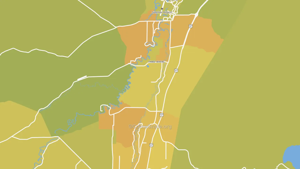 Deschutes, OR Map of Vehicle Theft Rates