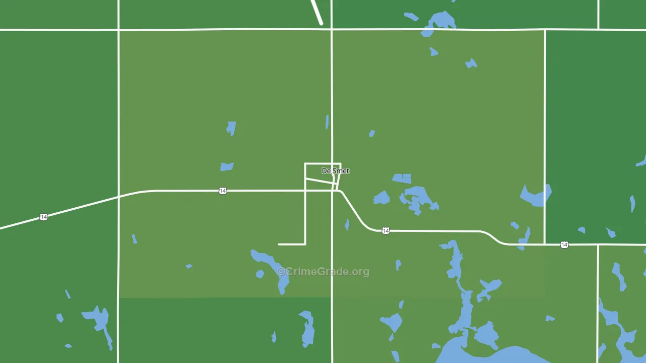 DeSmet, SD Map of Vehicle Theft Rates