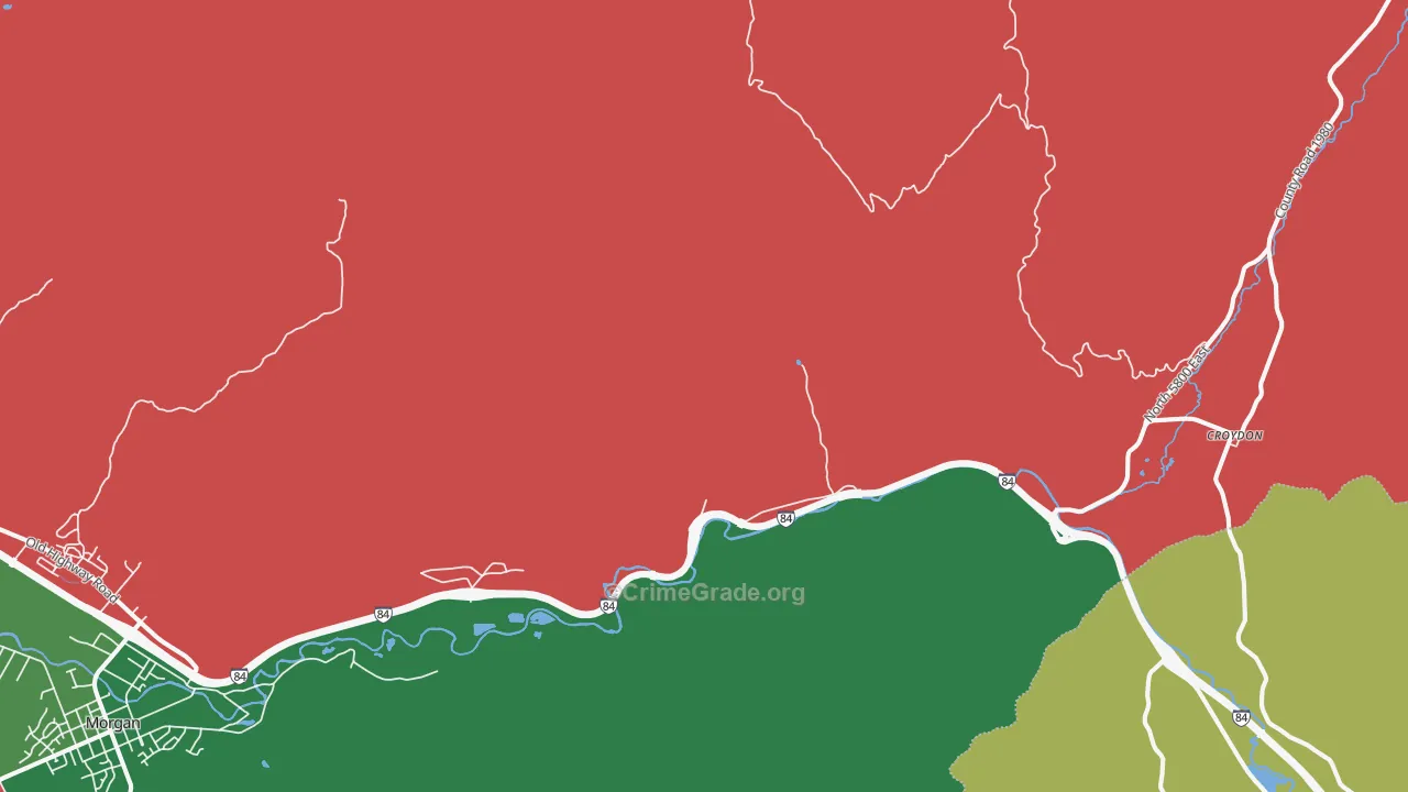 Devils Slide, UT Map of Vehicle Theft Rates