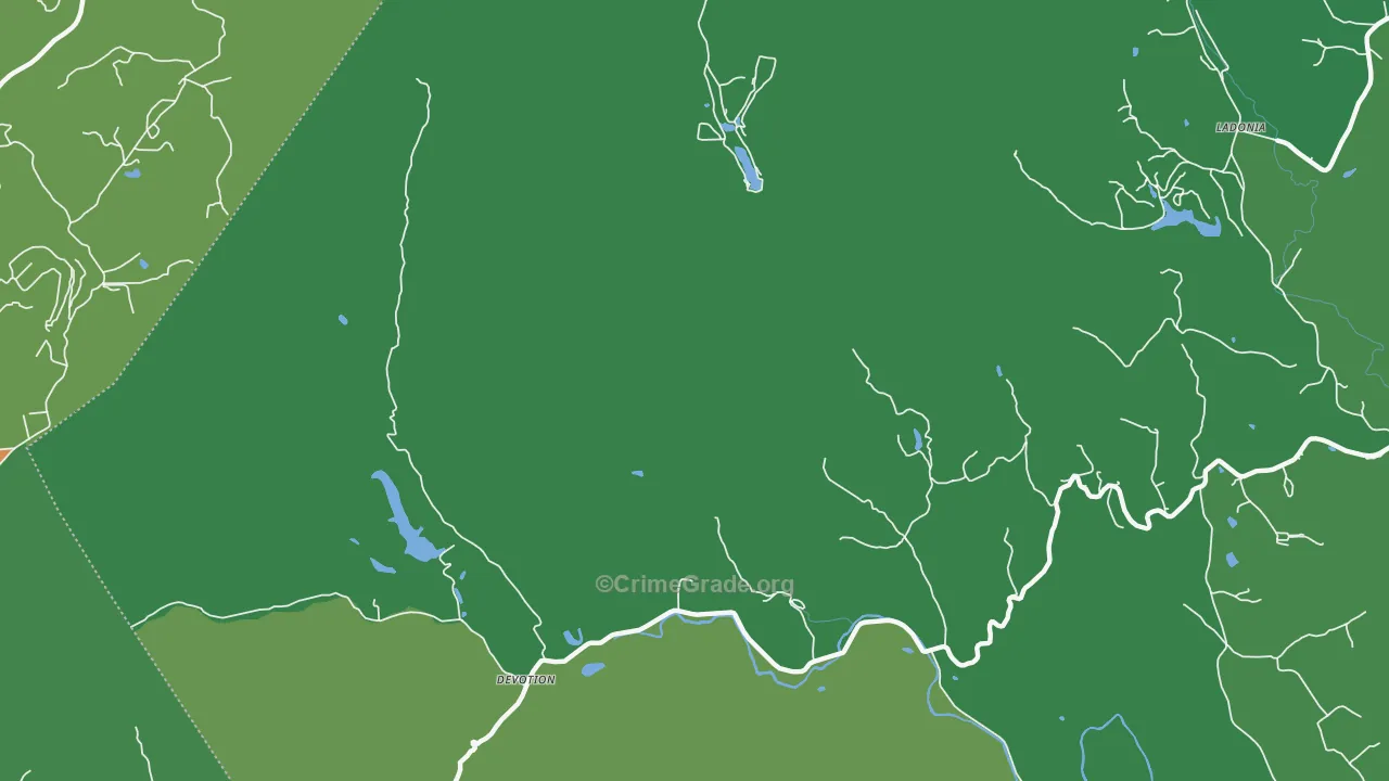 Devotion, NC Map of Vehicle Theft Rates