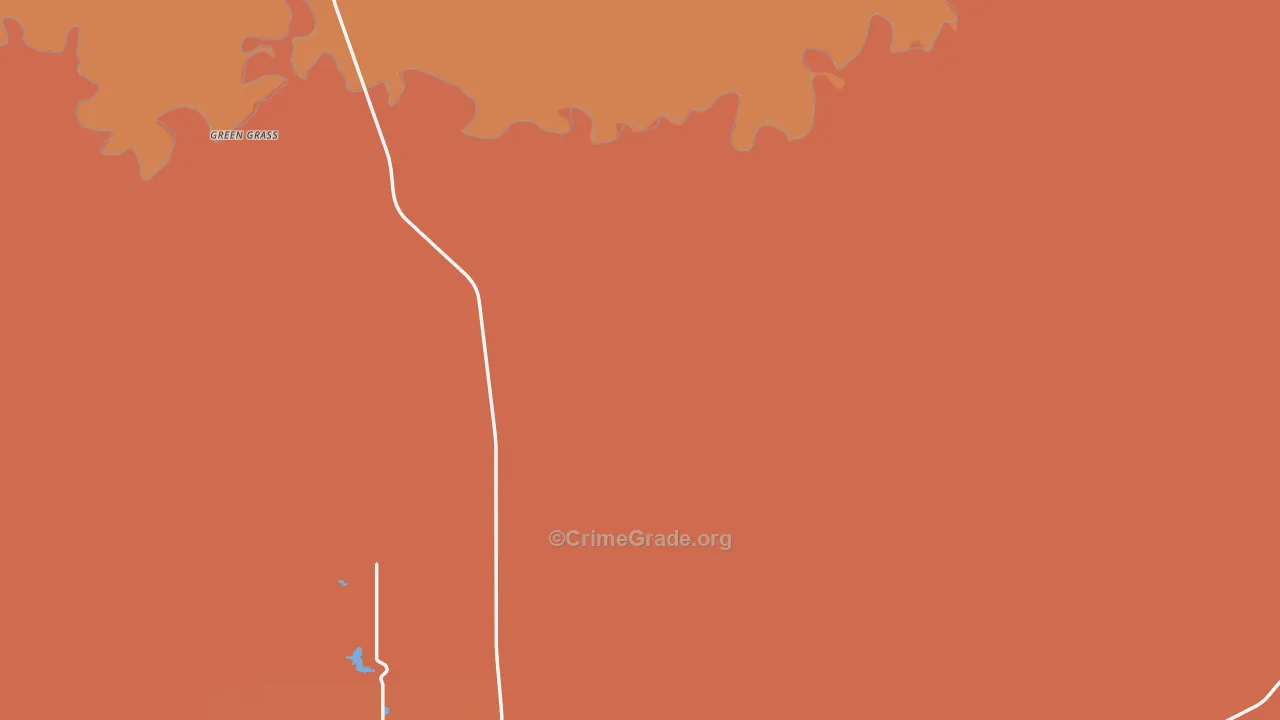 Dewey County, SD Map of Vehicle Theft Rates
