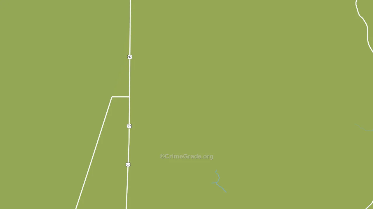 Diamond Lake Junction, OR Map of Vehicle Theft Rates