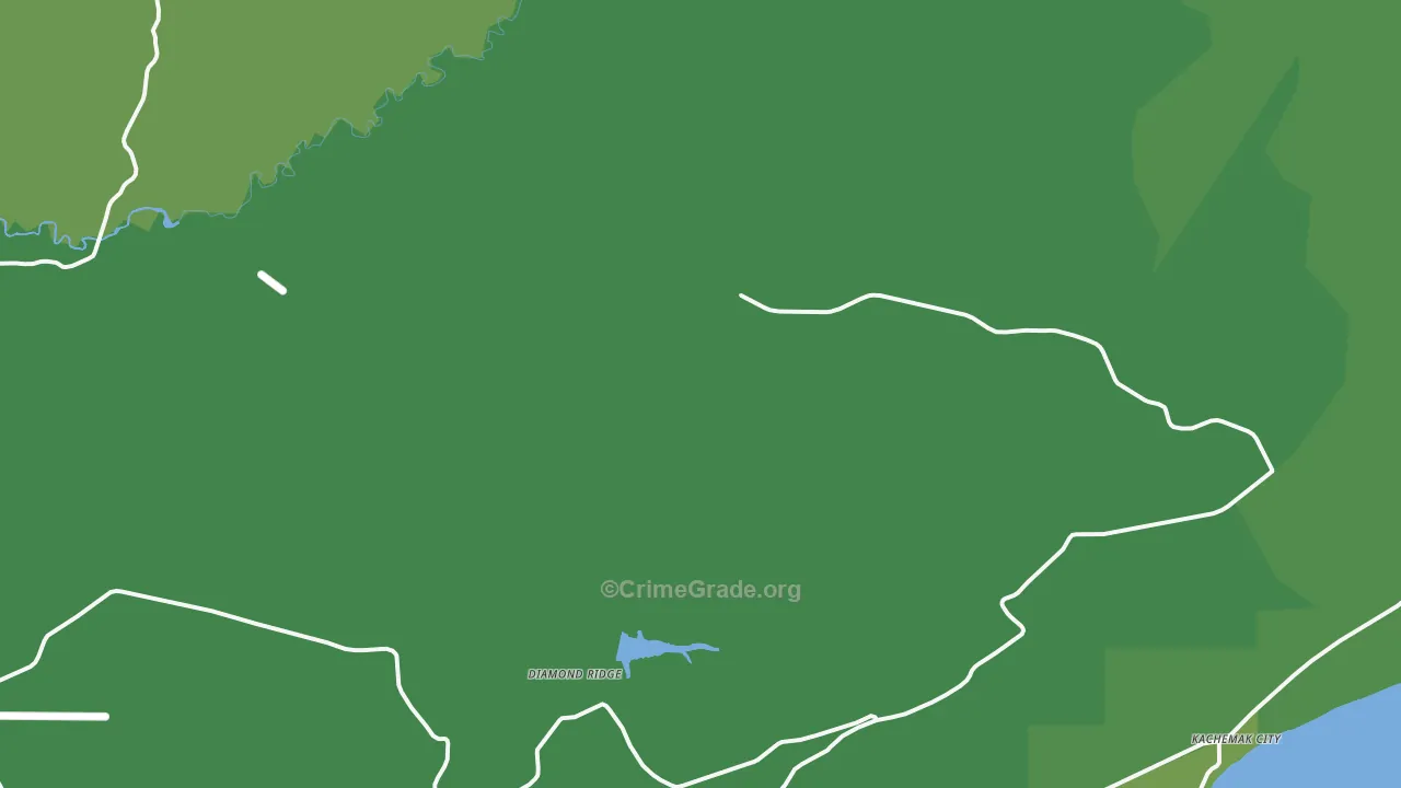 Diamond Ridge, AK Map of Vehicle Theft Rates