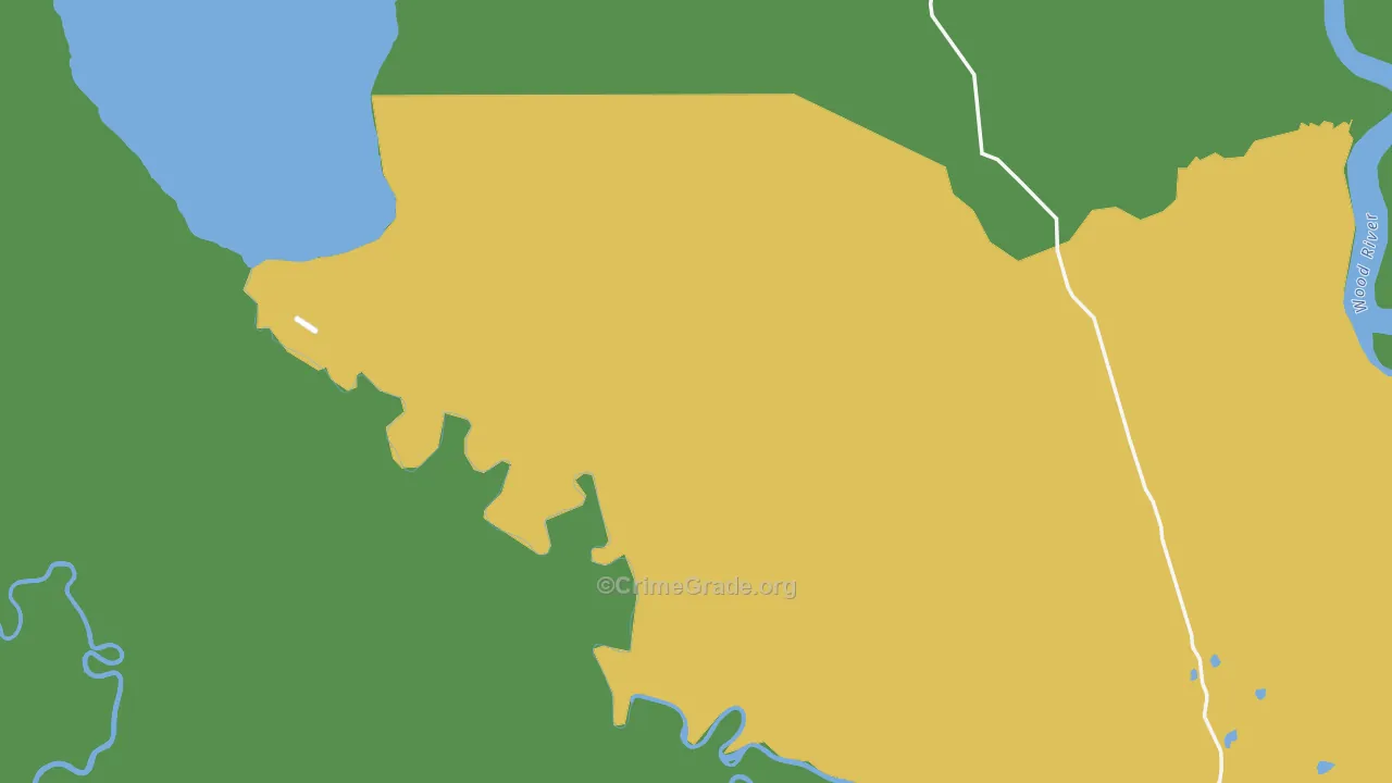 Dillingham Census Area, AK Map of Vehicle Theft Rates