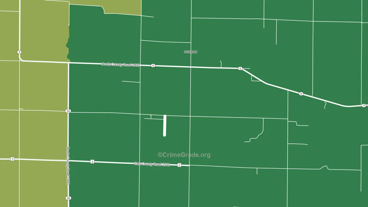 Disco, IL Map of Vehicle Theft Rates