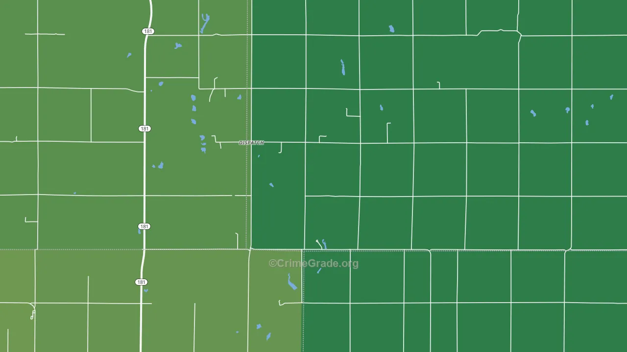 Dispatch, KS Map of Vehicle Theft Rates