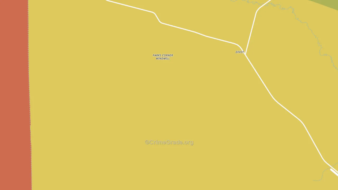 Divot, TX Map of Vehicle Theft Rates