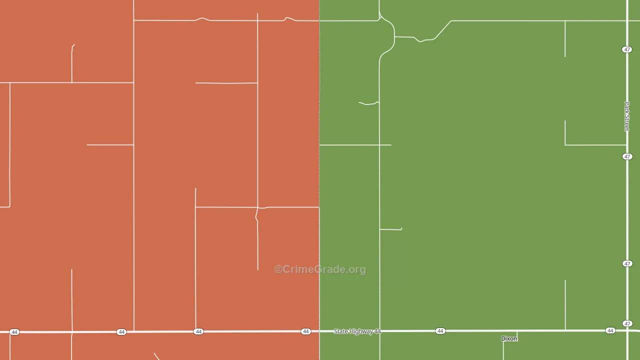 Dixon, SD Map of Vehicle Theft Rates