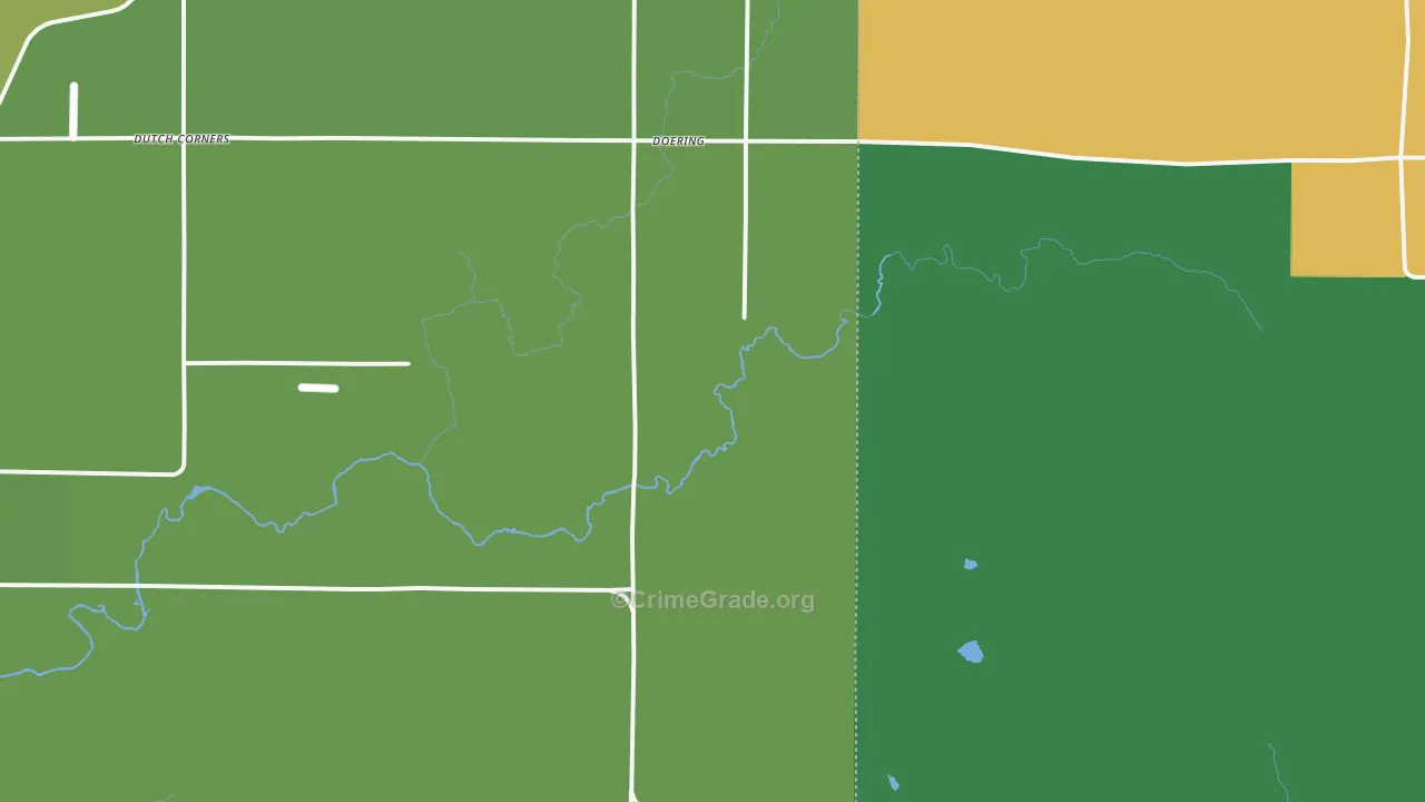 Doering, WI Map of Vehicle Theft Rates