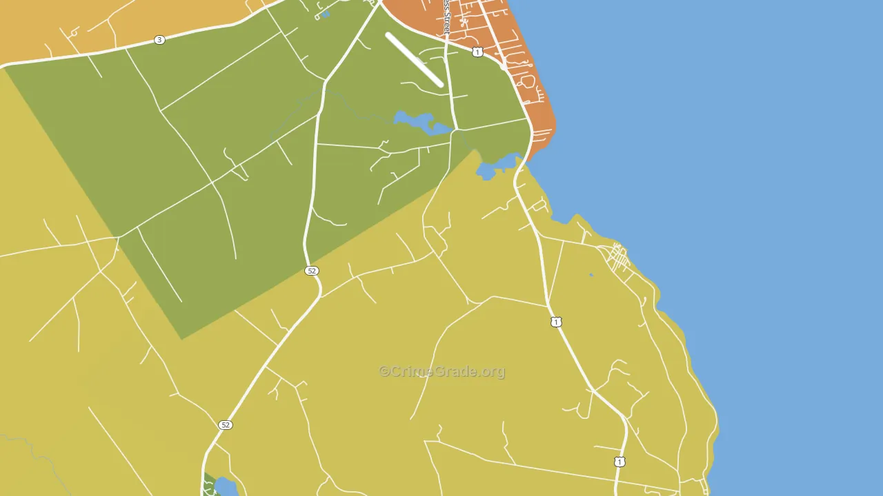 Dog Island Corner, ME Map of Vehicle Theft Rates