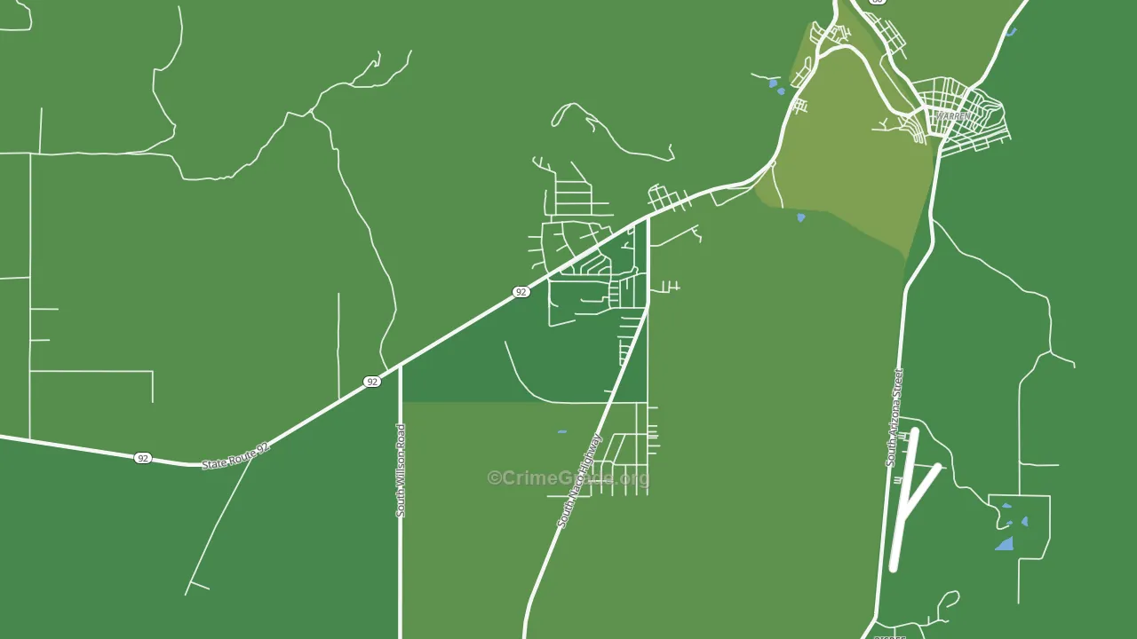 Don Luis, AZ Map of Vehicle Theft Rates