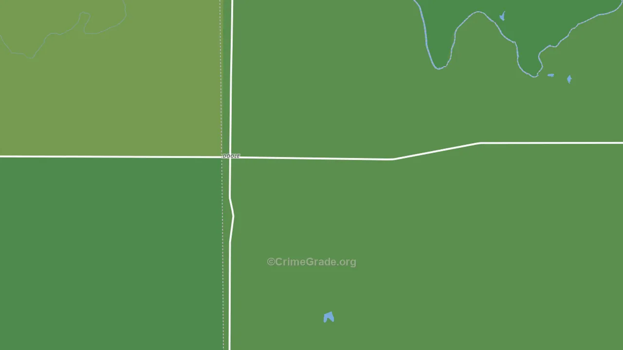 Doole, TX Map of Vehicle Theft Rates