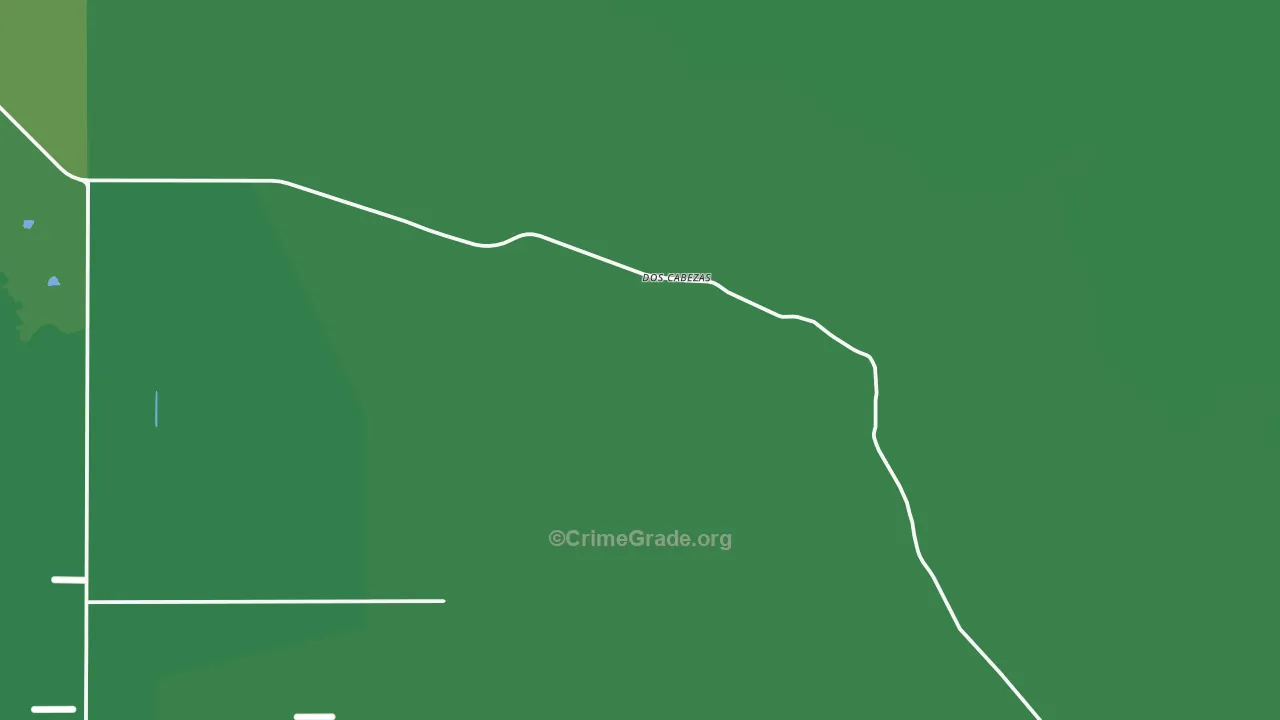 Dos Cabezas, AZ Map of Vehicle Theft Rates