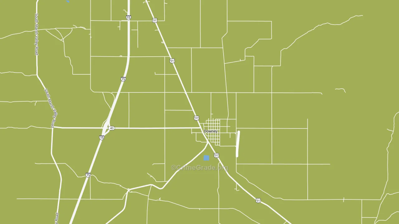 Downey, ID Map of Vehicle Theft Rates