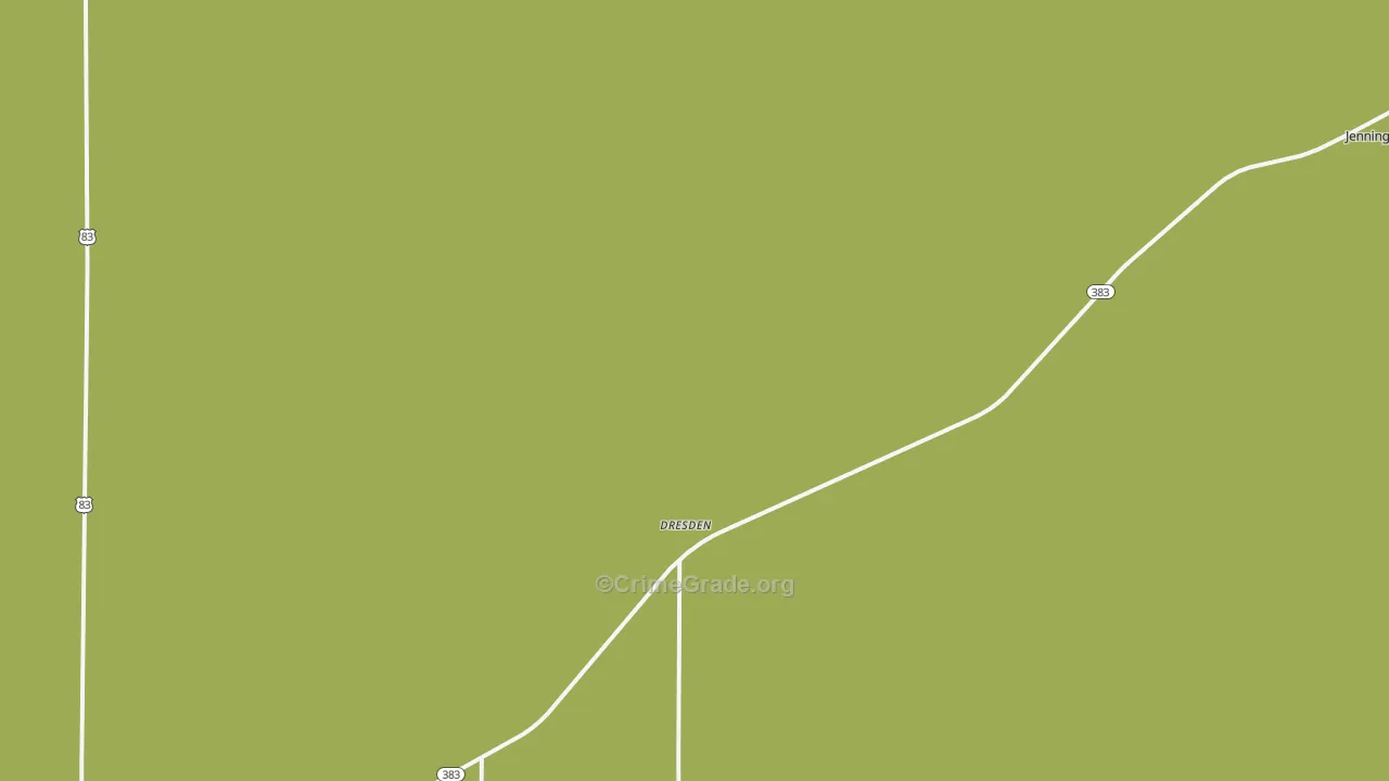 Dresden, KS Map of Vehicle Theft Rates
