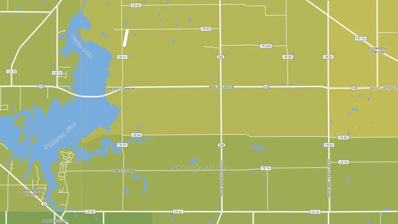 Driftwood, OH Map of Vehicle Theft Rates
