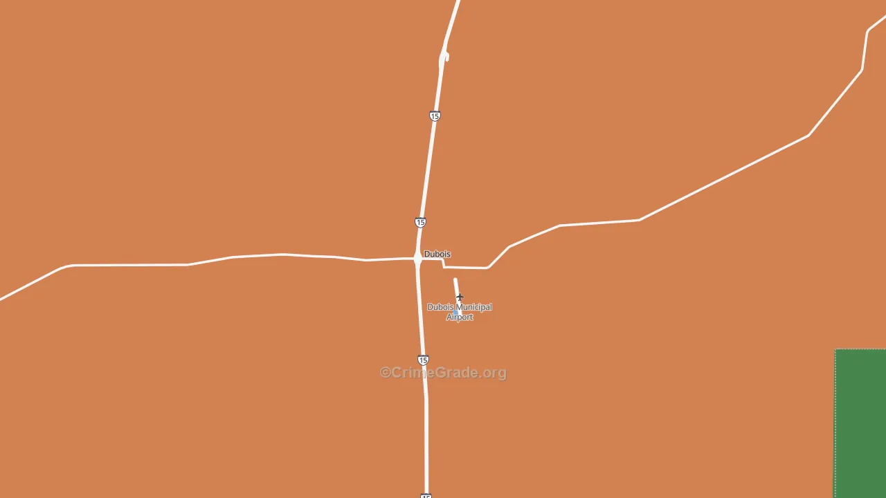Dubois, ID Map of Vehicle Theft Rates