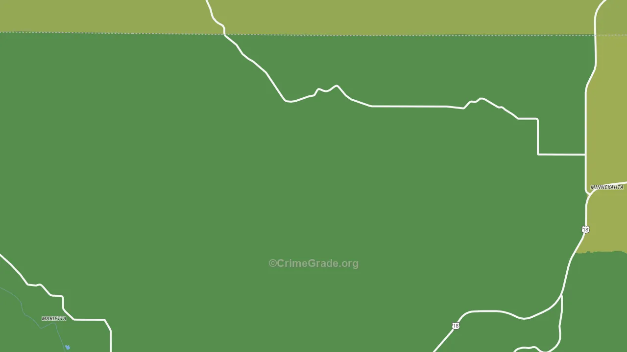 Dudley, SD Map of Vehicle Theft Rates
