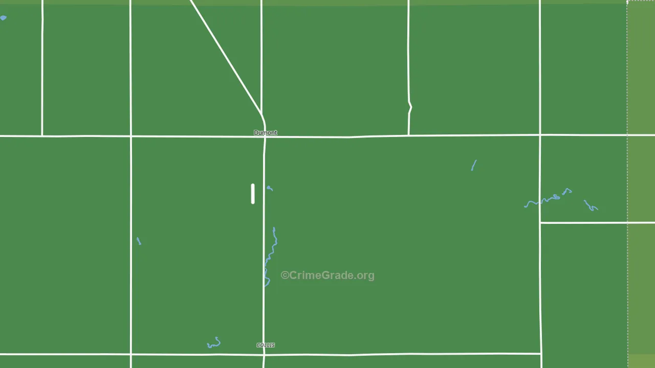 Dumont, MN Map of Vehicle Theft Rates