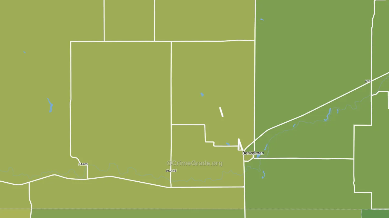 Dundy County, NE Map of Vehicle Theft Rates