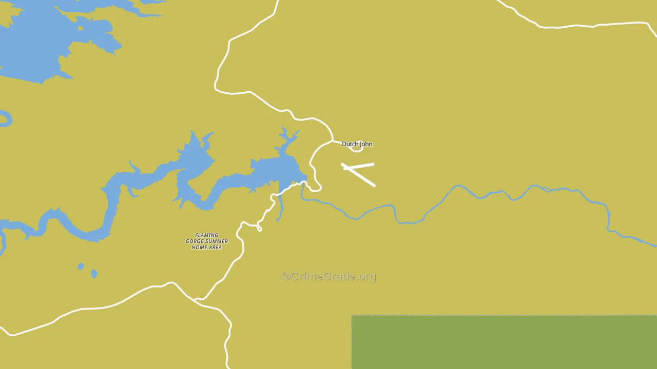 Dutch John, UT Map of Vehicle Theft Rates