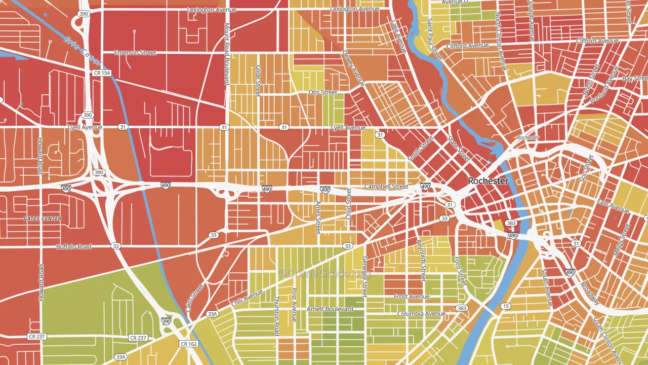 Dutchtown, Rochester, NY Map of Vehicle Theft Rates