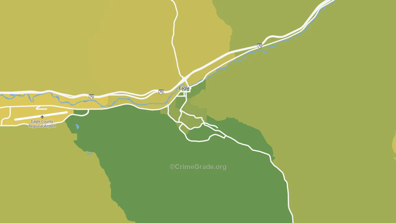 Eagle, CO Map of Vehicle Theft Rates