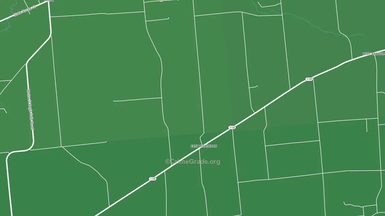 East Dickinson, NY Map of Vehicle Theft Rates