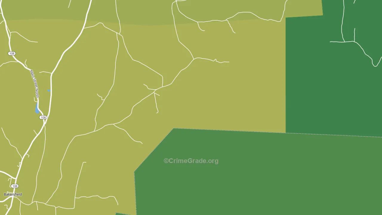 East Enosburg, VT Map of Vehicle Theft Rates