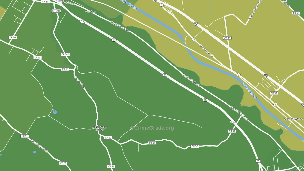 East Frankfort, NY Map of Vehicle Theft Rates