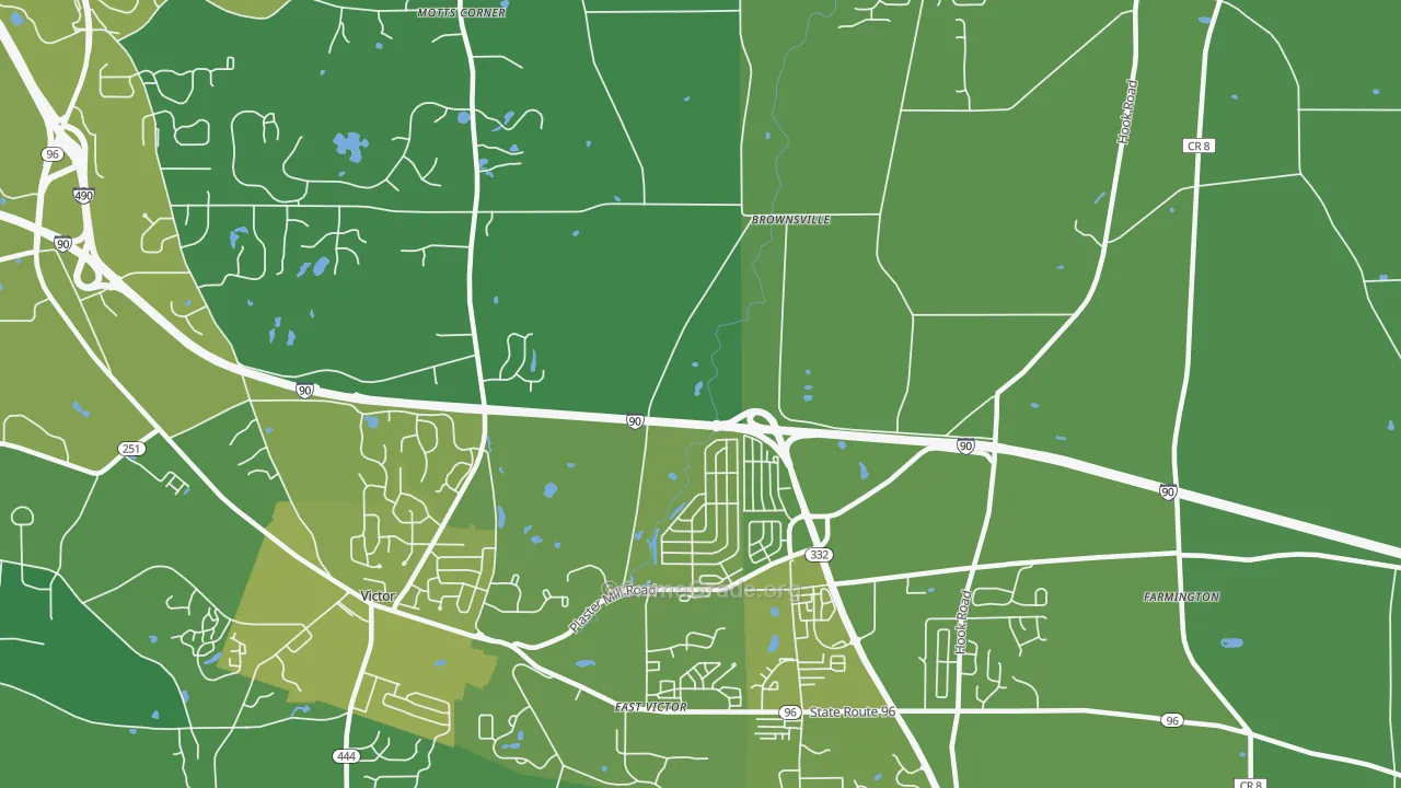 East Victor, NY Map of Vehicle Theft Rates