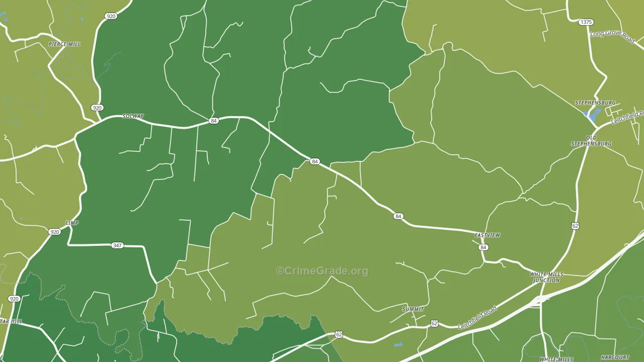 East View, KY Map of Vehicle Theft Rates